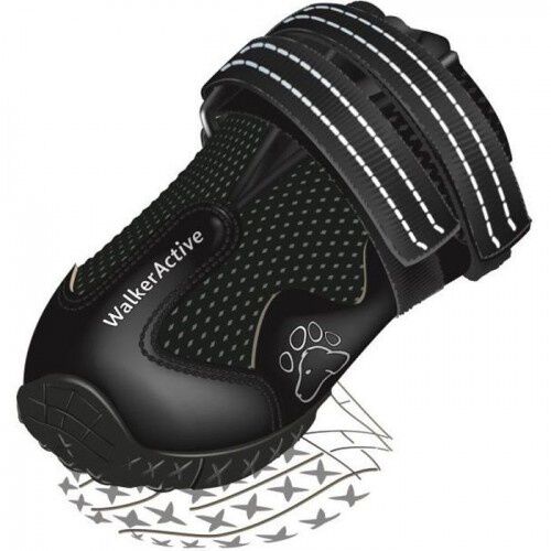 Trixie walk active botines de goma negro para perros, , large Imagen numero 1