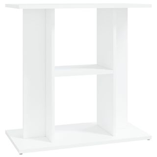 VidaXL Mesa 3 niveles blanca para acuarios 