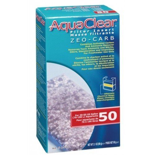 Fluval Carbón activo removedor de amoniaco AquaClear 50