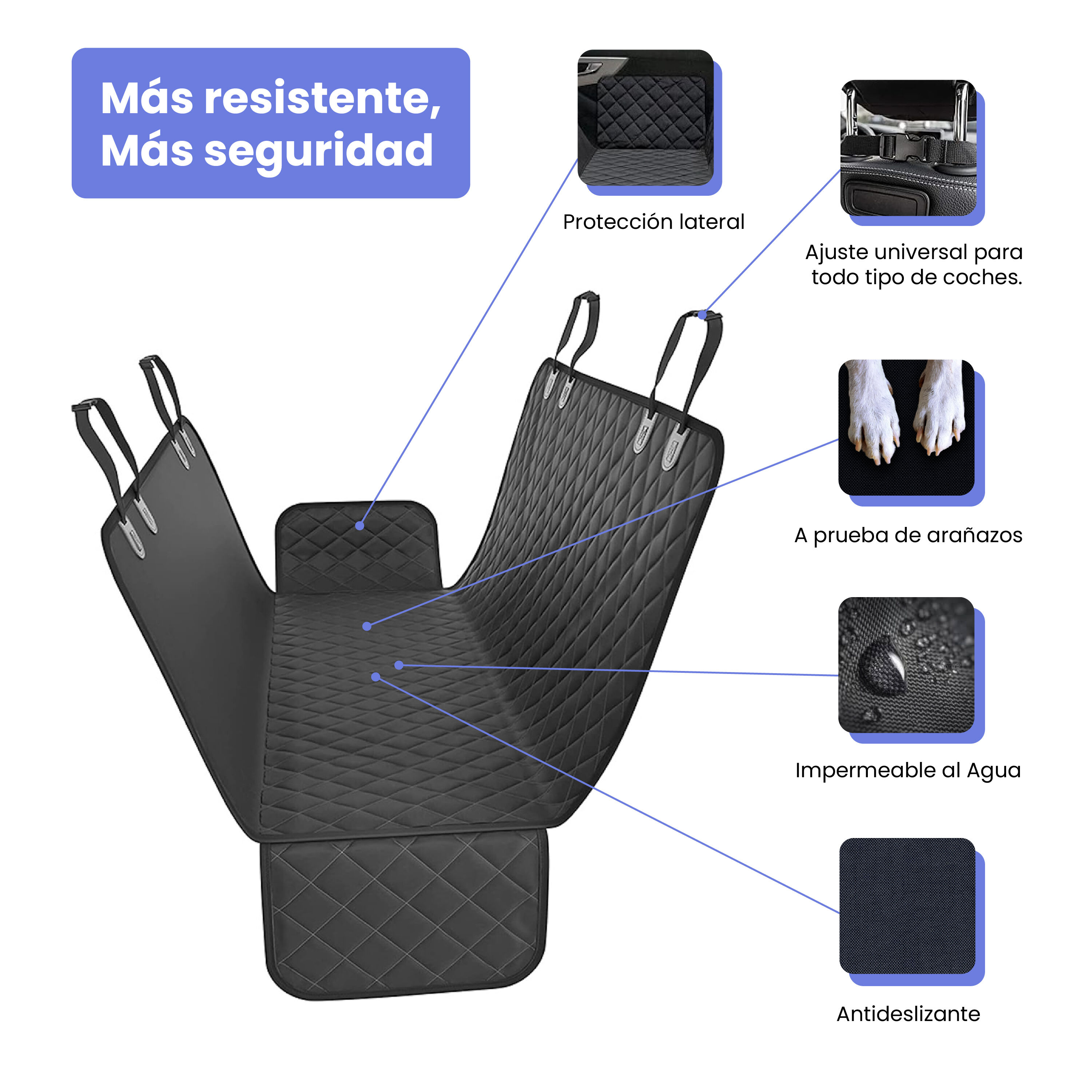 Funda Protectora de Asiento de Coches (Premium), , large Imagen numero 3