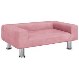 Vidaxl Sofá Cama terciopelo rosa claro para perros