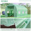 Outsunny Invernadero de Jardín 4x2x2 m Invernadero de Túnel con 6 Ventanas Transpirables y Puerta Enrollable con Cremallera Huerto para Cultivo Plantas Verduras Verde, , large indicador imagen numero 5