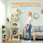 PawHut Árbol para Gatos Beige, , large indicador imagen numero 4