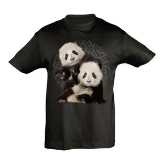Camiseta Niño Panda Bros. color Negro