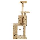 Rascador de sisal con poste para gatos color Beige Huellas, , large image number null