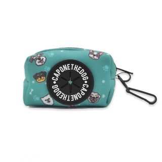 CaponeTheDog Dogs Porta Bolsas azul con estampado para perros