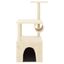 vidaXL Rascador para gatos con postes de sisal color crema 109,5 cm, , large indicador imagen numero 2