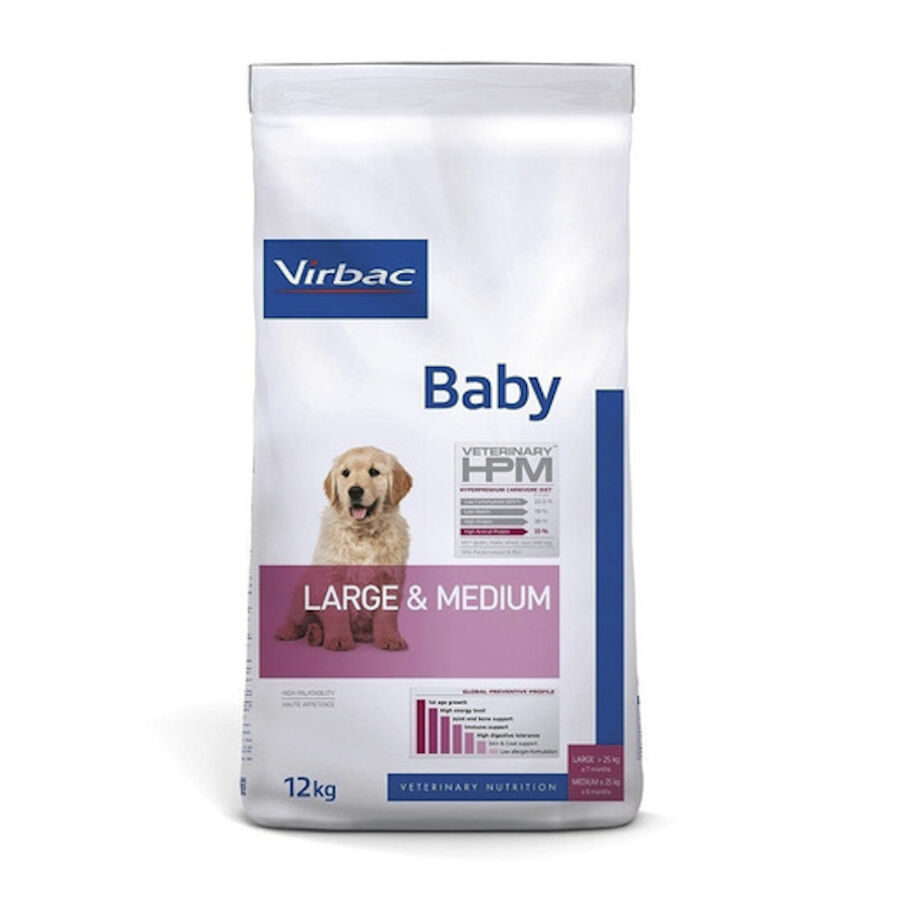 12 kg Virbac Baby Large Medium HPM Pienso para cachorros, , large Imagen numero 1