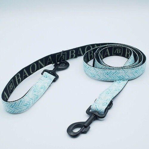 Baona correa amur multiposici&oacute;n de nylon reciclado azul para perros, , large Imagen numero 1