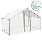 Jaula Aves de Corral Valla Cercado Caja Pollos Acero Pollos 4m x 2m x 2m, , large image number null
