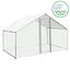 Jaula Aves de Corral Valla Cercado Caja Pollos Acero Pollos 4m x 2m x 2m, , large indicador imagen numero 1
