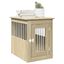 vidaXL Jaula para perros madera de ingeniería roble Sonoma 55x80x68 cm, , large indicador imagen numero 13