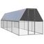 vidaXL Jaula gallinero de acero galvanizado 3x12x2 m, , large indicador imagen numero 35