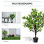 Outsunny Planta Artificial en Maceta Altura 120 cm Árbol de Olivo Sintético con 1080 Hojas Realistas y 108 Frutos Decoración para Interior Exterior Salón Oficina Verde, , large indicador imagen numero 4