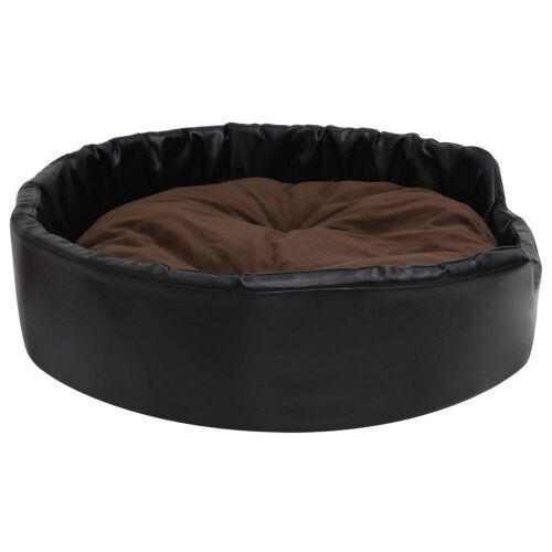 Vidaxl sof&aacute; con coj&iacute;n lavable negro y marr&oacute;n para mascotas, , large Imagen numero 7