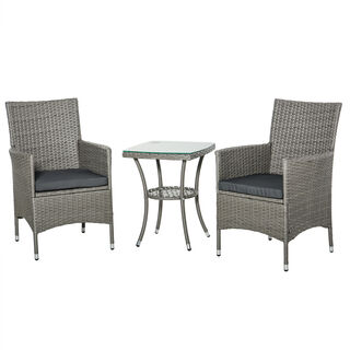 Outsunny Conjunto de Muebles de Ratán para jardín