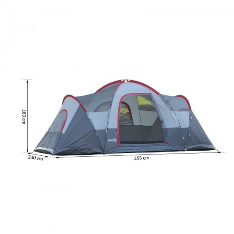 Tienda de camping grande con bolsa de Transporte color Gris, , large image number null