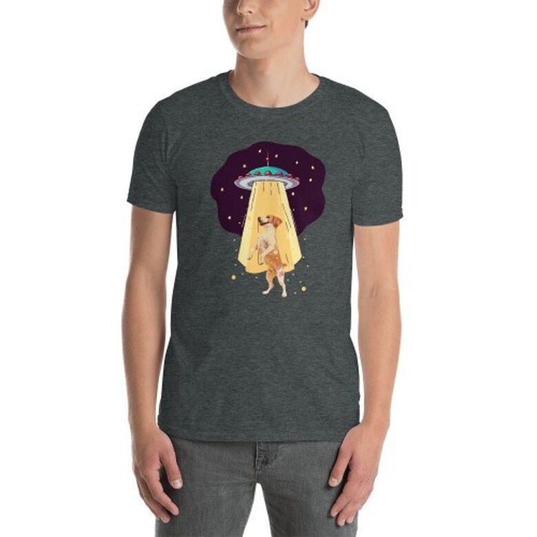 Mascochula camiseta hombre abduction personalizada con tu mascota gris oscuro, , large image number null
