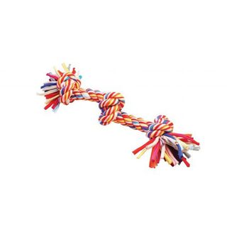 Juguete de cuerda con 3 nudos para perros color Multicolor