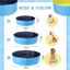 Nobleza Piscina Plegable para Perros 80x20 cm &ndash; Ba&ntilde;era Antideslizante con Paneles de PP R&iacute;gido &ndash; Ideal para Mascotas Peque&ntilde;as &ndash; Azul, , large indicador imagen numero 2