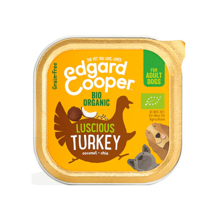 24 tarrinas x 100 g Edgard Cooper Adult Bio Pavo tarrina para perros ¡Pack ahorro!