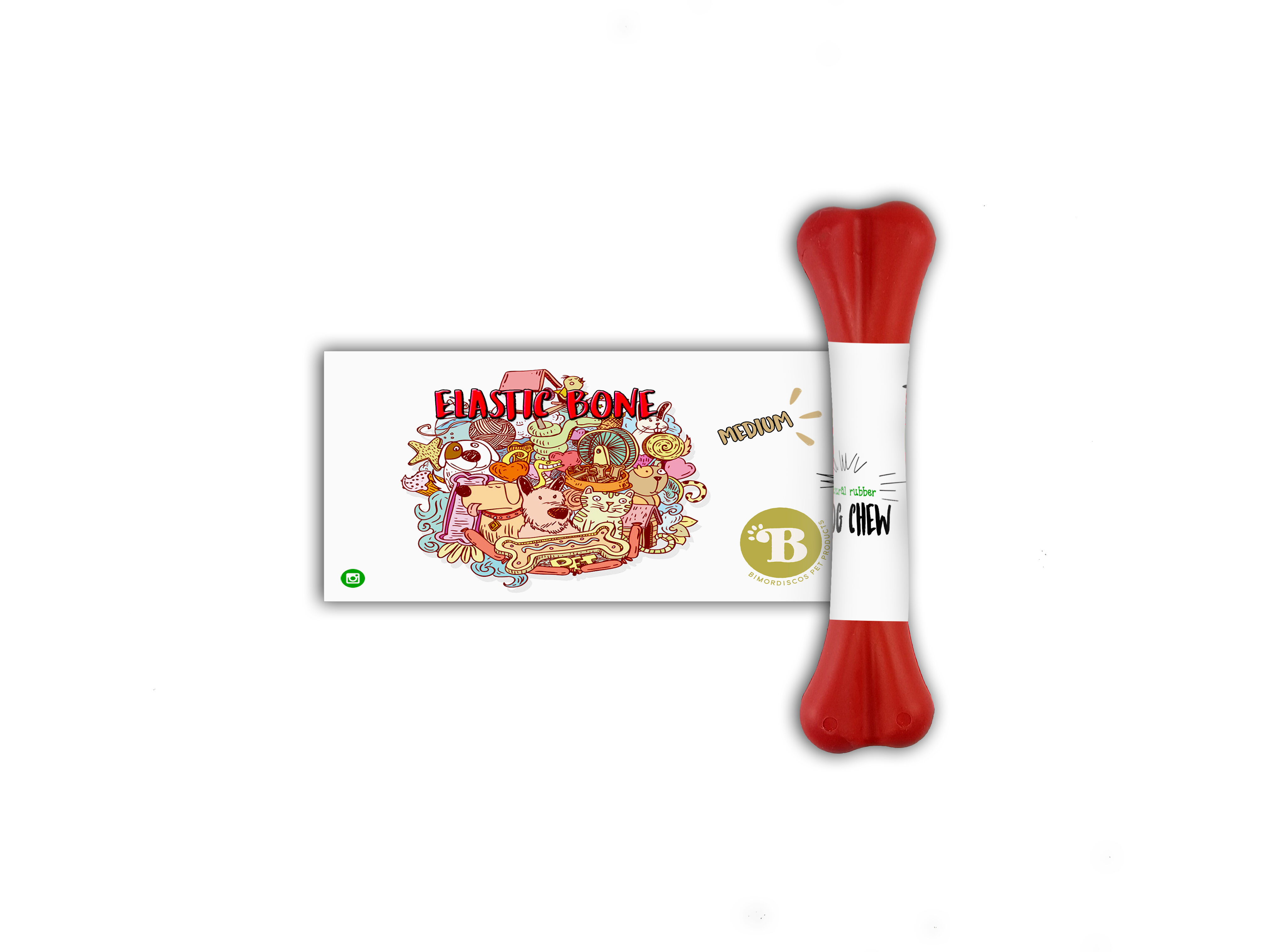 BIMORDISCOS Hueso para perros ELASTIC BONE, , large Imagen numero 1