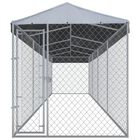 Perrera con toldo protector color Plateado, , large image number null