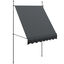 Outsunny Toldo Manual Retráctil 300x120x210-300 cm Toldo para Balcón con Manivela Altura Ajustable Impermeable y Anti-UV para Jardín Terraza Ventanas Gris Oscuro, , large indicador imagen numero 6