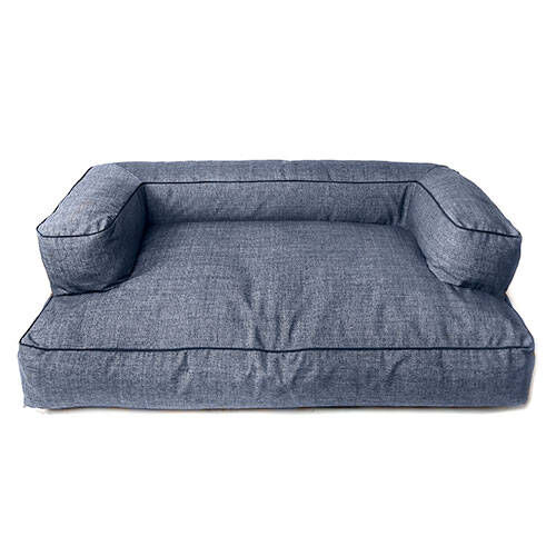 Cama para perros TK Pet Iris tipo sof color vaquero deluxe