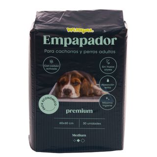 Wuapu 30 Empapadores con Carbon para perros