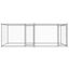 vidaXL Jaula de perros con puertas acero galvanizado gris 8x2x1,5 m, , large indicador imagen numero 21