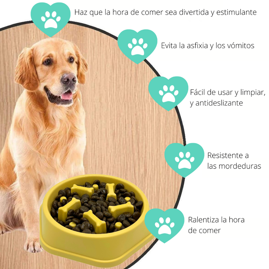 EL &Aacute;TICO PETS Comedero Perro Antivoracidad. Comedero Antiansiedad y Antiestres para Perros Ansiosos. Controla la Velocidad de Alimentaci&oacute;n. Reduce el &Eacute;str&eacute;s y Disfruta de una Digesti&oacute;n Saludable, , large Imagen numero 3