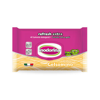 Inodorina Refresh Toallitas Húmedas Jazmín para mascotas