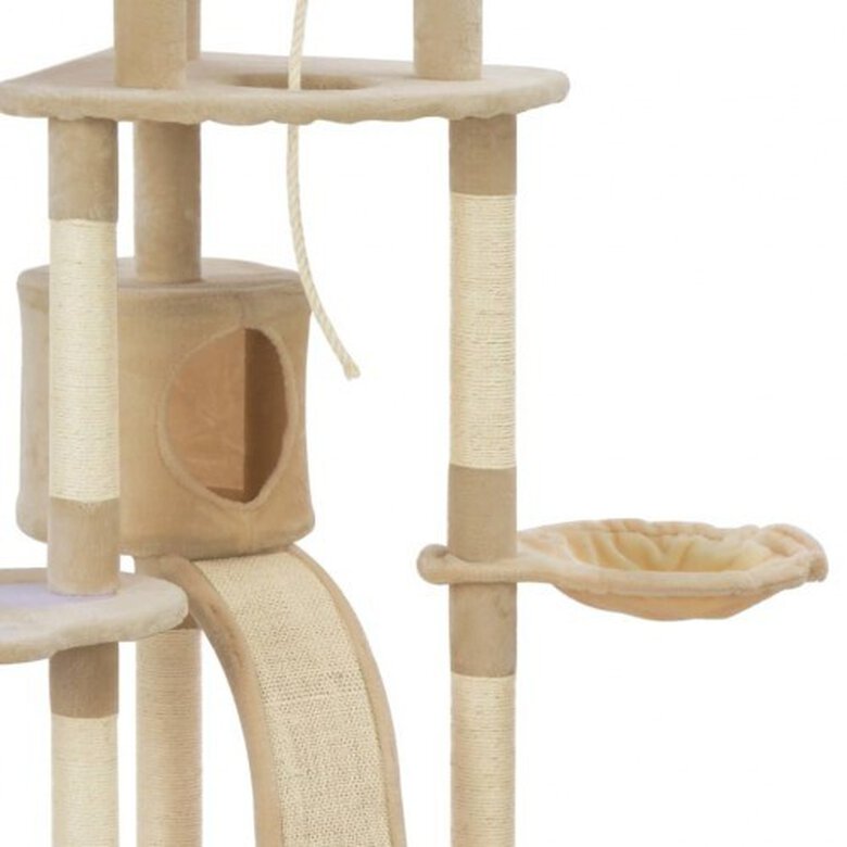 Rascador con postes de sisal para gatos color Beige, , large image number null