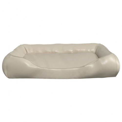 Vidaxl sof&aacute; acolchado de cuero beige para mascotas, , large Imagen numero 5