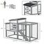 PawHut gallinero abatible de madera para exterior, , large indicador imagen numero 4