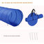 PawHut Set de Entrenamiento de Agilidad para Perros Obstáculos de Salto con Altura Ajustable Túnel para Perros y Bolsa de Transporte Azul y Amarillo, , large indicador imagen numero 5