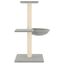 vidaXL Rascador para gatos con postes de sisal gris claro 72 cm, , large indicador imagen numero 3