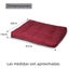 HOME MERCURY- Cama de Mascota, Colchón para Perro, Colchoneta Reversible Estampada Relleno de Espuma para Interior y Exterior. (Small, Granate), , large indicador imagen numero 4