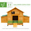 PawHut Gallinero grande de abeto Madera, , large indicador imagen numero 4