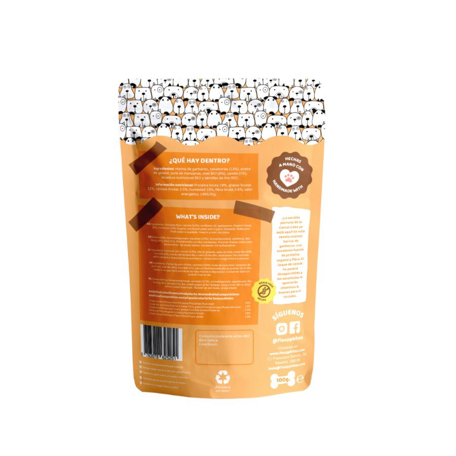 Galletas FlooppBITES Grain Free sabor Zanahoria, , large Imagen numero 2
