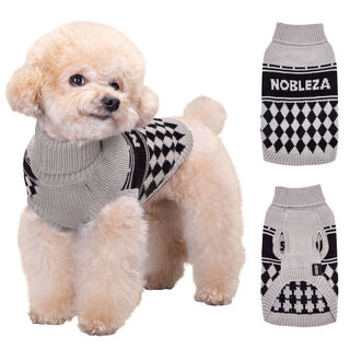 Nobleza Jersey Elástico con Cuello Alto para perros pequeños