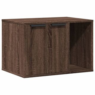 vidaXL Mueble arenero para gatos madera ingeniería marrón