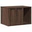 vidaXL Mueble arenero para gatos madera ingeniería marrón, , large indicador imagen numero 1