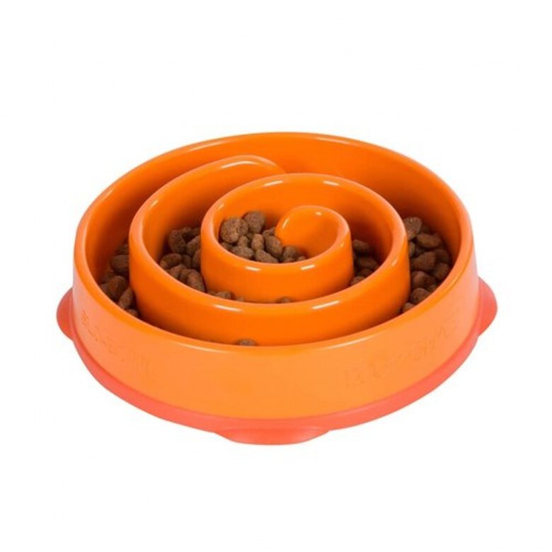 Outward Hound Slo Bowl Mini Comedero Naranja para perros, , large image number null