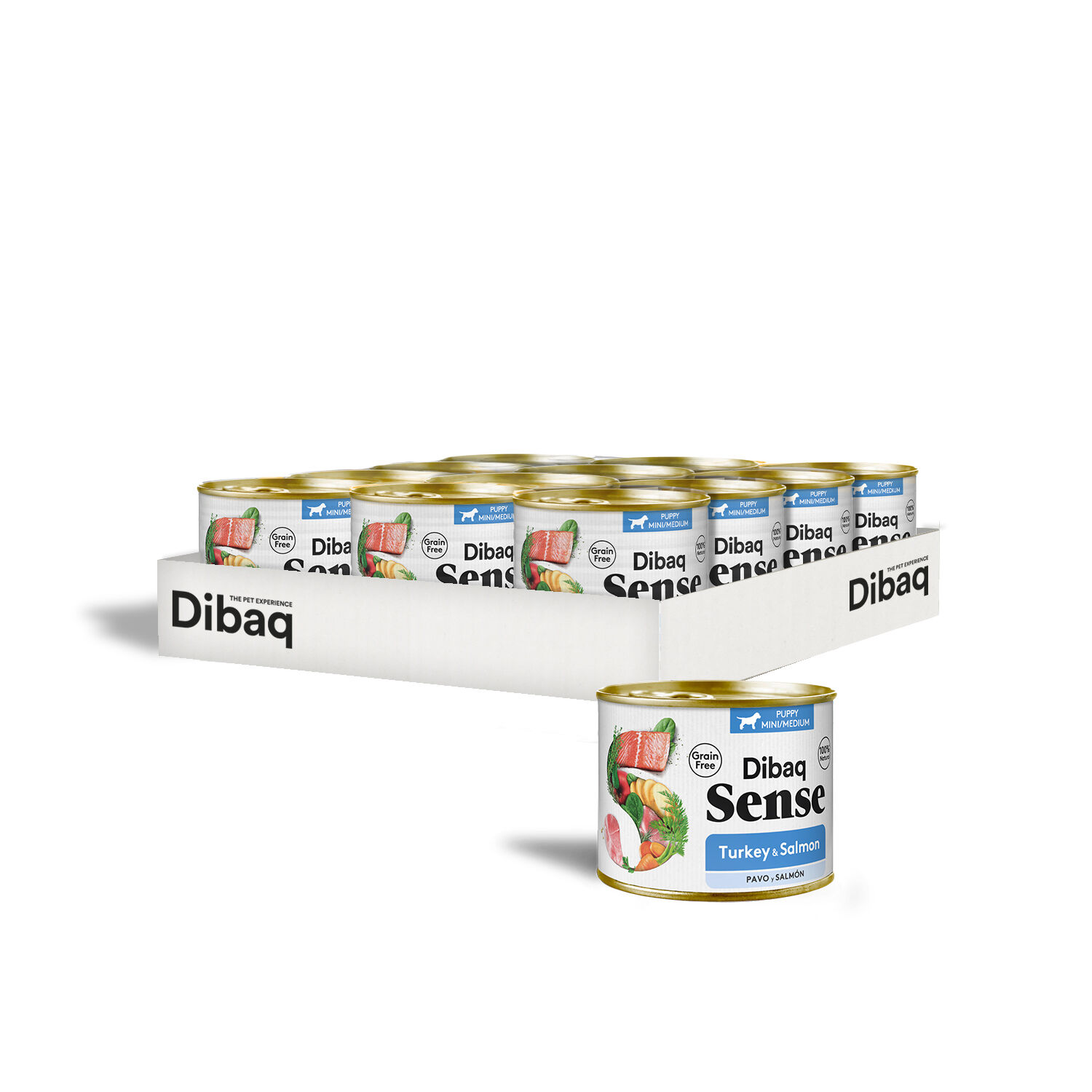 Dibaq Sense Salm&oacute;n y Pavo Cachorros 190 gr, , large Imagen numero 3