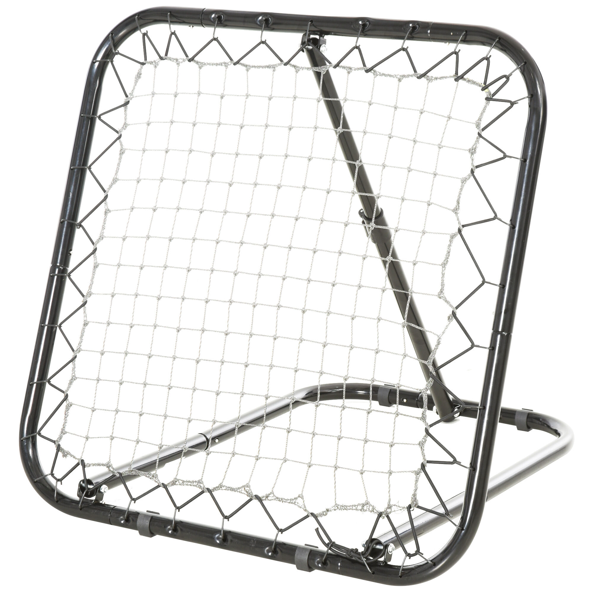 HOMCOM Red de Rebote negra Plegable y Ajustable en &Aacute;ngulo de 5 Niveles para Entrenamiento, , large Imagen numero 1