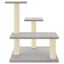 vidaXL Rascador para gatos con postes de sisal gris claro 61 cm, , large indicador imagen numero 2