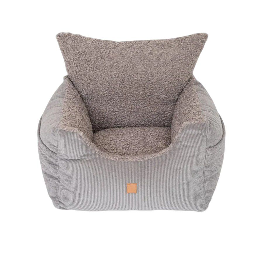 Pet and Co Asiento De Coche Harry Teddy Gris - Perros, , large Imagen numero 1