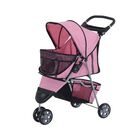 Cochecito plegable PawHut para mascotas color Rosado, , large image number null